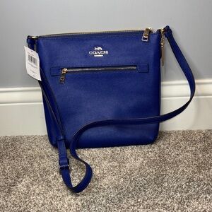 NWT Coach Rowan File Bag in Sport Blue